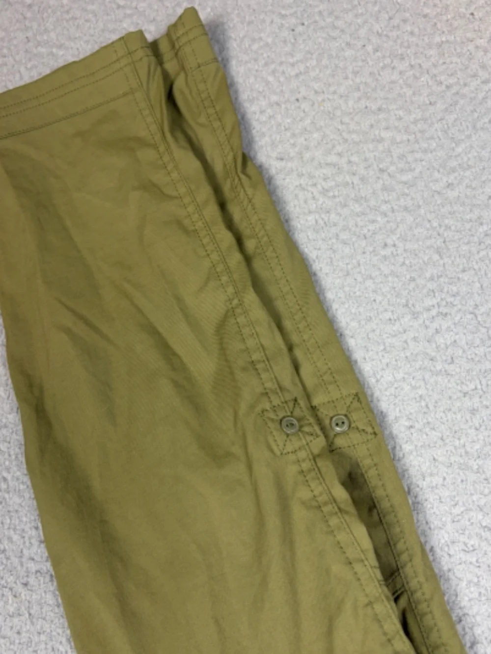 Livsn Hiking Pants Men's Size 32X32 Green Nylon Outdoor Pockets Casual